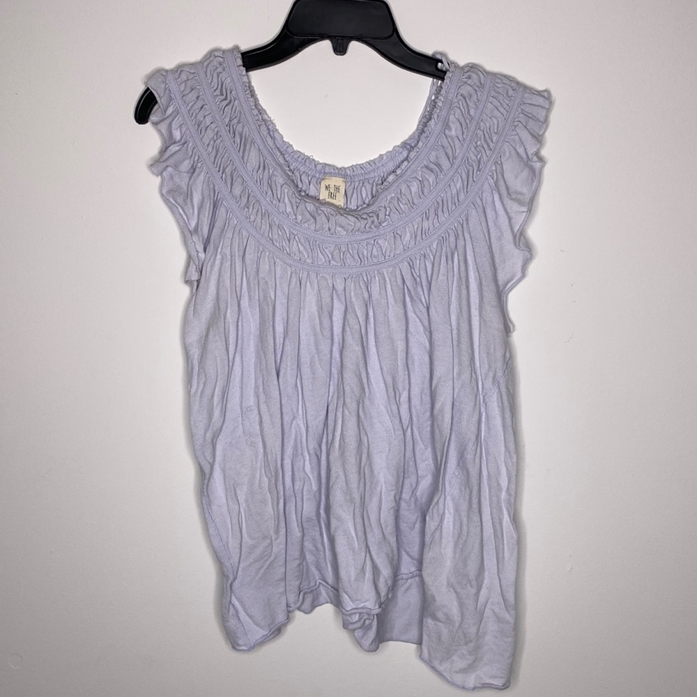 Powder blue blouse